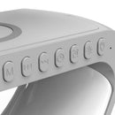 Assistente Inteligente de Mesa - Alto Falante bluetooth - Carregador sem Fio - Alarme - Luminária