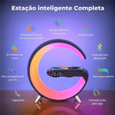 Luminária De Mesa G Speaker Caixa de Som E Carregador De Celular Sem Fio